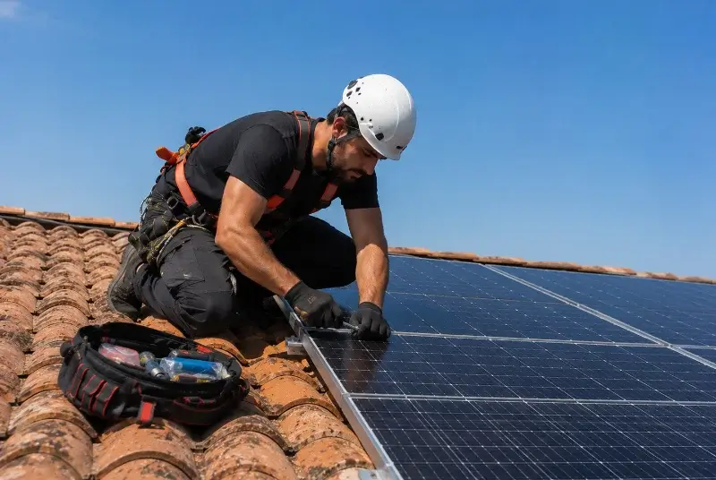 Maintenance et monitoring de panneaux solaires à Fleurieu-sur-Saône